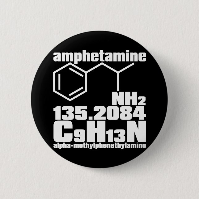 amphetamine pinback button (Front)