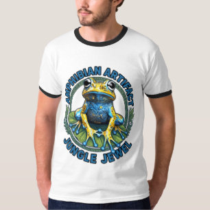 Amphibian Artifact Jungle Jewel Frog Art T-Shirt