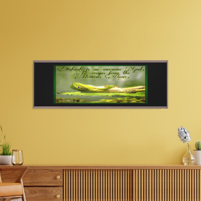 Amphibian Models: Frog Laze 01-02 Canvas Print (Insitu(LivingRoom))