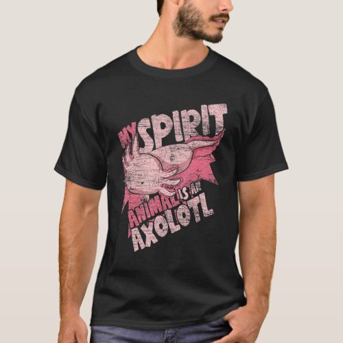 Amphibian My Spirit Animal Is An Axolotl  Axolotl  T_Shirt