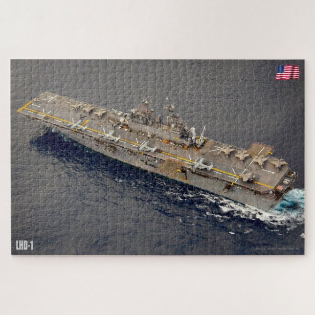 AMPHIBIOUS ASSAULT SHIP – LHD 1 (20x30 INCH) Jigsaw Puzzle (Horizontal)