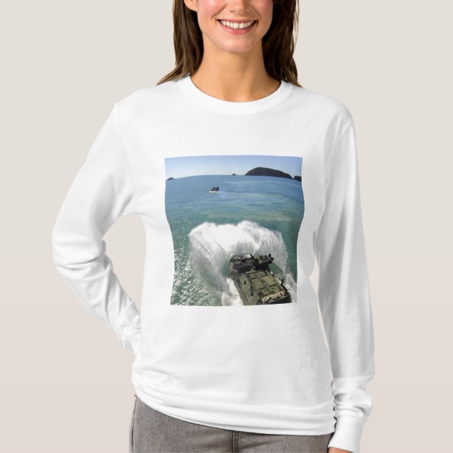 Amphibious Assault vehicles exit the well deck T-Shirt (Front)