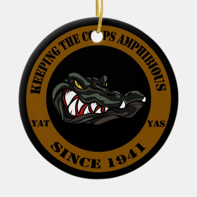 Amphibious Since 1941 Ceramic Ornament (Front)