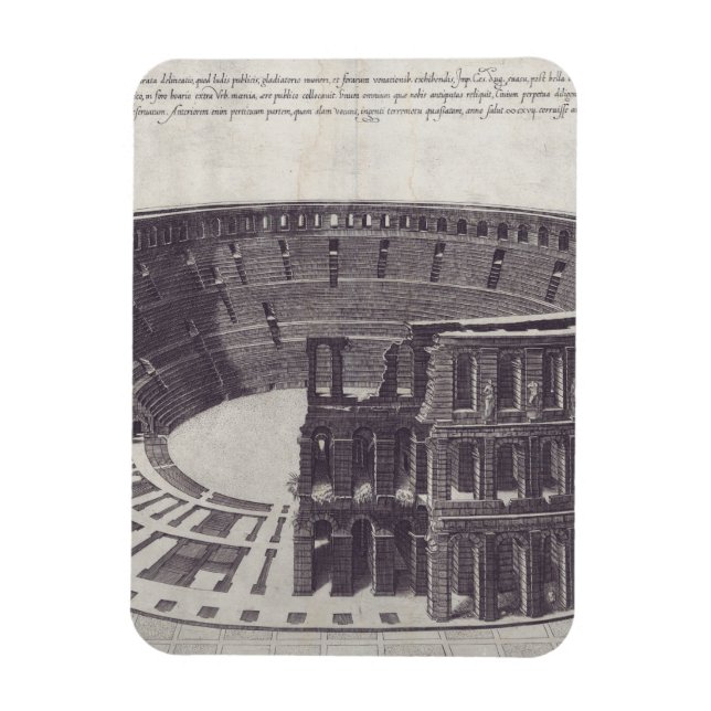 Amphitheater at Verona at Piazza Bra Magnet (Vertical)