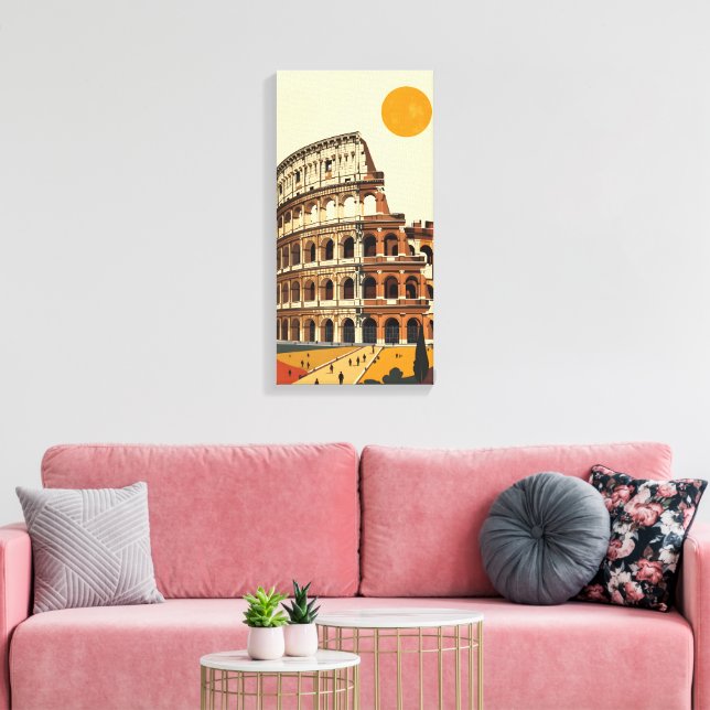 Amphitheater Colosseum Canvas Print (Insitu(LivingRoom))