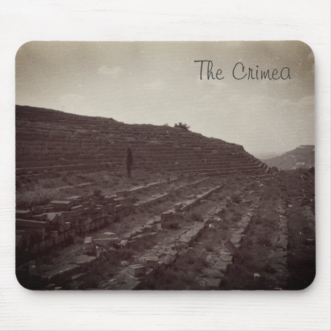 Amphitheater Limestone Quarry in the Crimea Mouse Mouse Pad (Front)