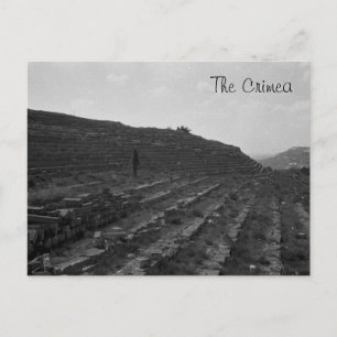 Amphitheater Limestone Quarry in the Crimea Postcard