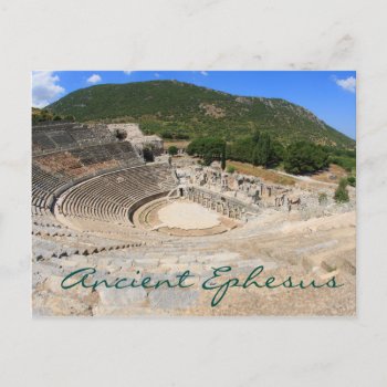 Amphitheatre In Ancient Ephesus- Modern Day Turkey Postcard by Bloemmie29 at Zazzle