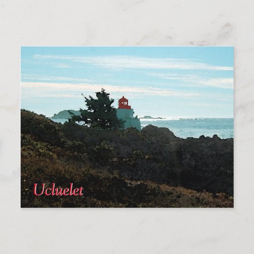 Amphitrate Lighthouse postcard _ Ucluelet