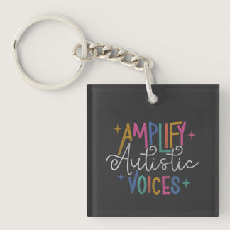 Amplify Autistic Voices Keychain
