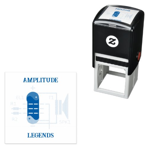 Amplitude Legends Vacuum Tube Amplifier  Self_inking Stamp