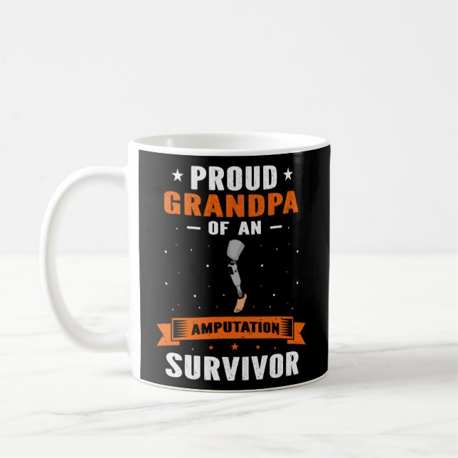 Amputation Survivor for Leg Prosthetic  Coffee Mug (Left)