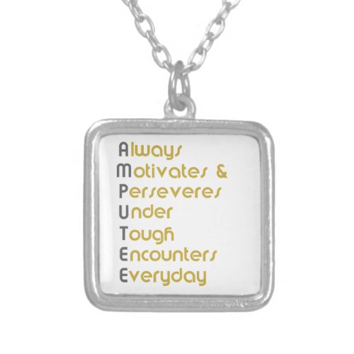 Amputee AMUTEE Silver Plated Necklace