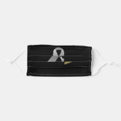 Amputee Awareness Ribbon Adult Cloth Face Mask (Front, Folded)
