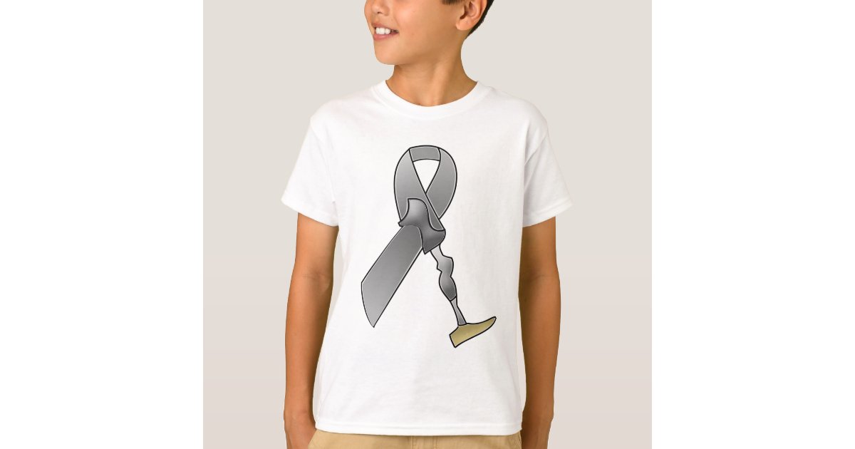 Amputee Awareness Ribbon T-Shirt | Zazzle