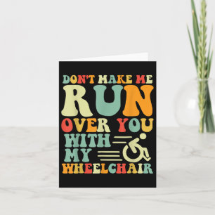 Amputee Fun Wheelchair Racing Bysketbyll Handicap Card