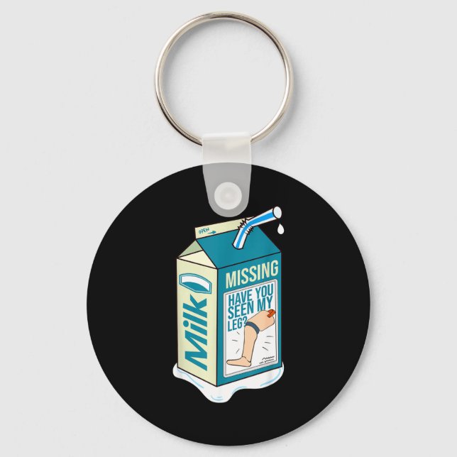 Amputee Funny Shirt Humor Quote Prosthetic Joke  Keychain (Front)