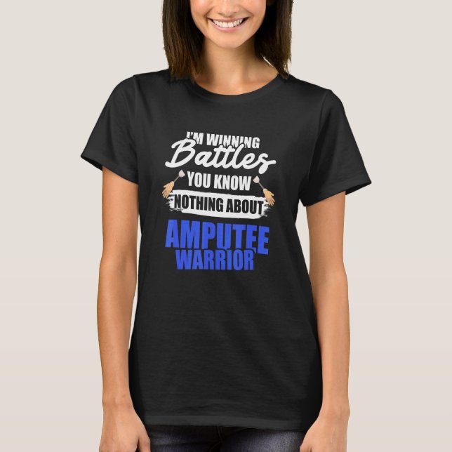 Amputee Humor About Leg Arm   Recovery T-Shirt (Front)