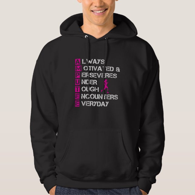 Amputee Humor Definition Leg Arm Funny Recovery 1 Hoodie (Front)