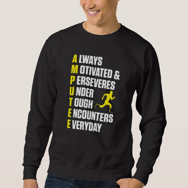 Amputee Humor Definition Leg Arm Funny Recovery  1 Sweatshirt (Front)