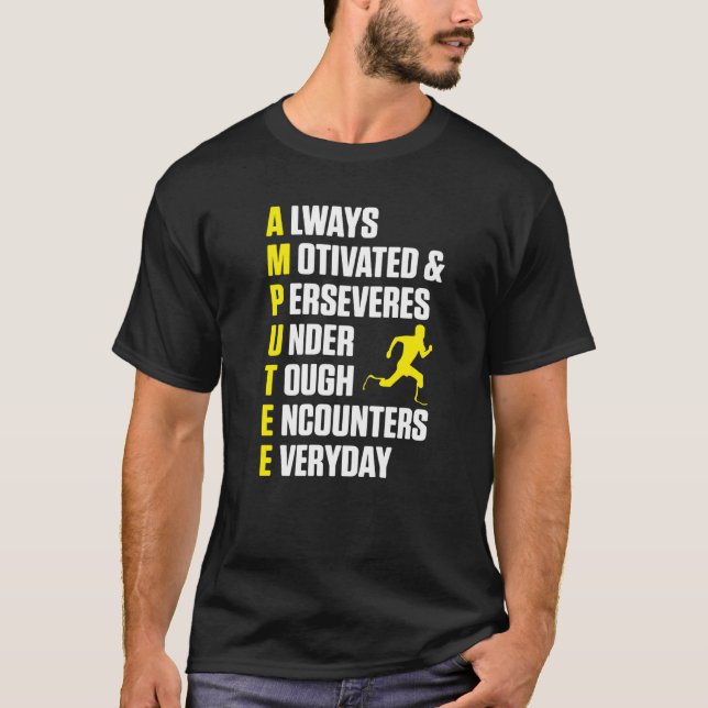 Amputee Humor Definition Leg Arm Funny Recovery  1 T-Shirt (Front)