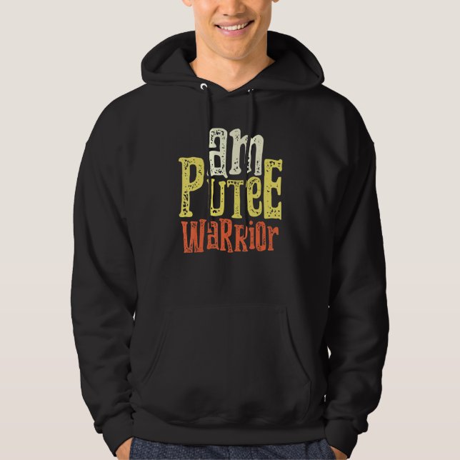 Amputee Humor Living Leg Arm  Recovery  1 Hoodie (Front)
