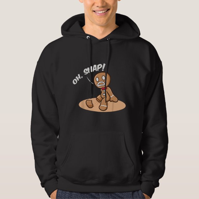 Amputee Humor Snap Leg Arm Funny Recovery Gifts  Hoodie (Front)