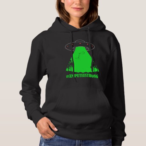 Amputee Humor Strong Light Leg Arm  Recovery Hoodie