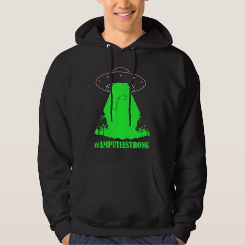 Amputee Humor Strong Light Leg Arm  Recovery Hoodie