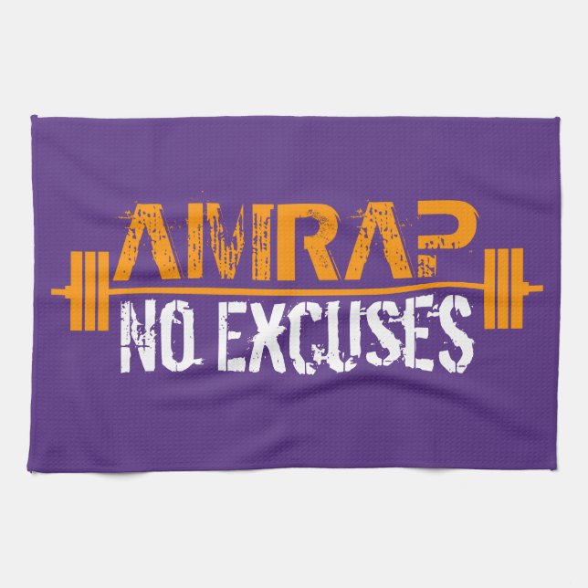 AMRAP - Heart Over Mind Kitchen Towel (Horizontal)