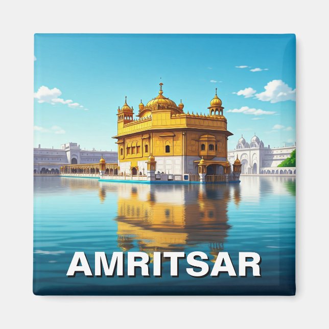 Amritsar Golden Temple Magnet (Front)