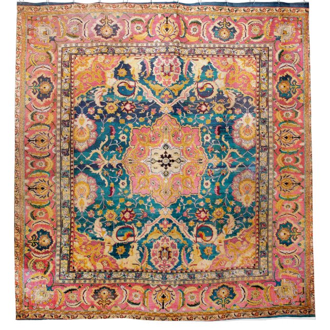 Amritsar Punjab North Indian Rug Print Shower Curtain (Front)