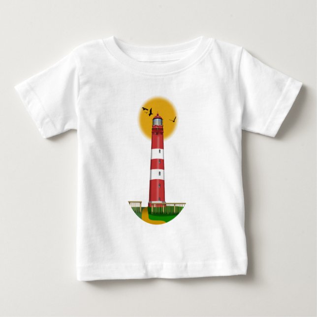 Amrum Lighthouse Germany Baby T-Shirt (Front)