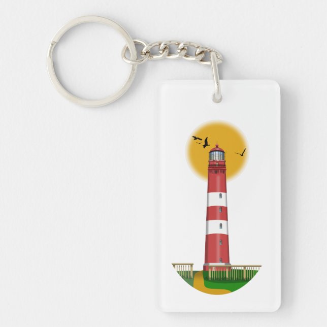 Amrum Lighthouse Germany Keychain (Front)