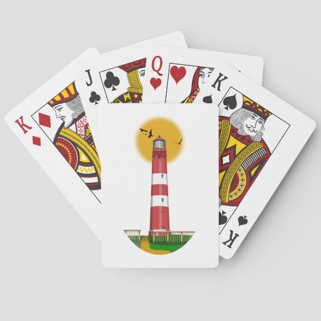 Amrum Lighthouse Germany Poker Cards (Back)