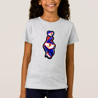 AmSamoa Finger Heart Black-Out Kids T-Shirt