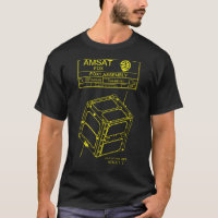 AMSAT Fox-1 Assembly T-Shirt - Dark