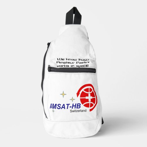 AMSAT_HB white Sling Bag