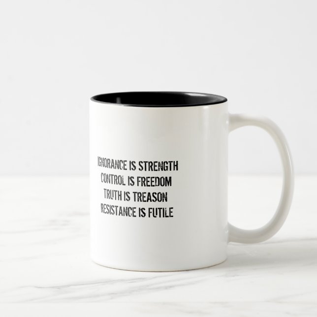 AMSOC 2009 Ministry of Truth Mug Ignorance (Right)