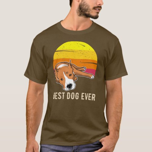 Amstaff American Staffordshire Terrier Sunset  T_Shirt