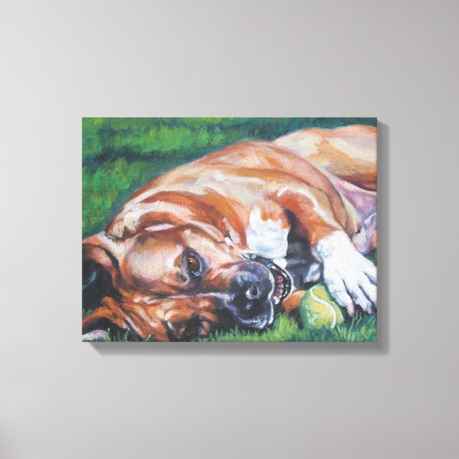 Amstaff Fine Art Painting on Wrapped Canvas (Front)