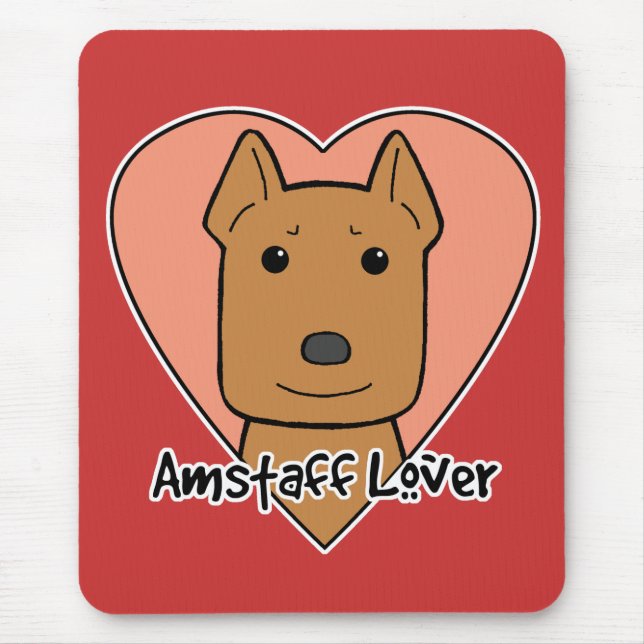 Amstaff Lover Mouse Pad (Front)
