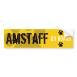 Amstaff on Board Bumper Sticker