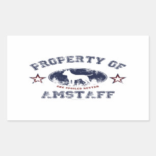 Amstaff Rectangular Sticker