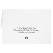 Amstel River, Amsterdam Cards (Back Horizontal)