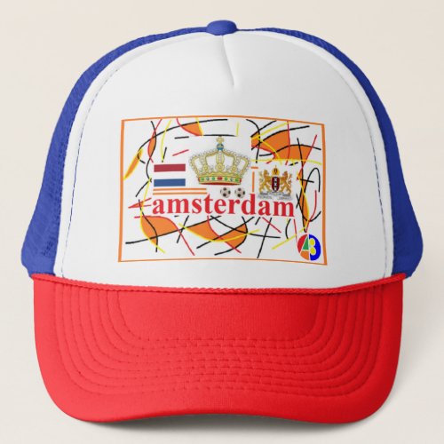 Amsterdam 05 Kappe Trucker Hat