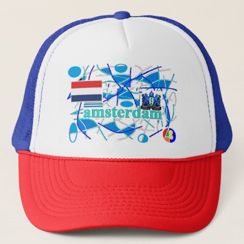 Amsterdam 10 Kappe Trucker Hat