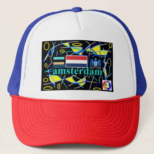 Amsterdam 11 Kappe Trucker Hat