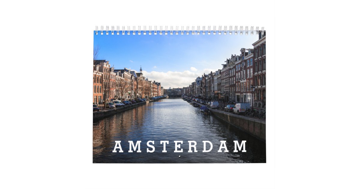 Amsterdam 2024 calendar Zazzle