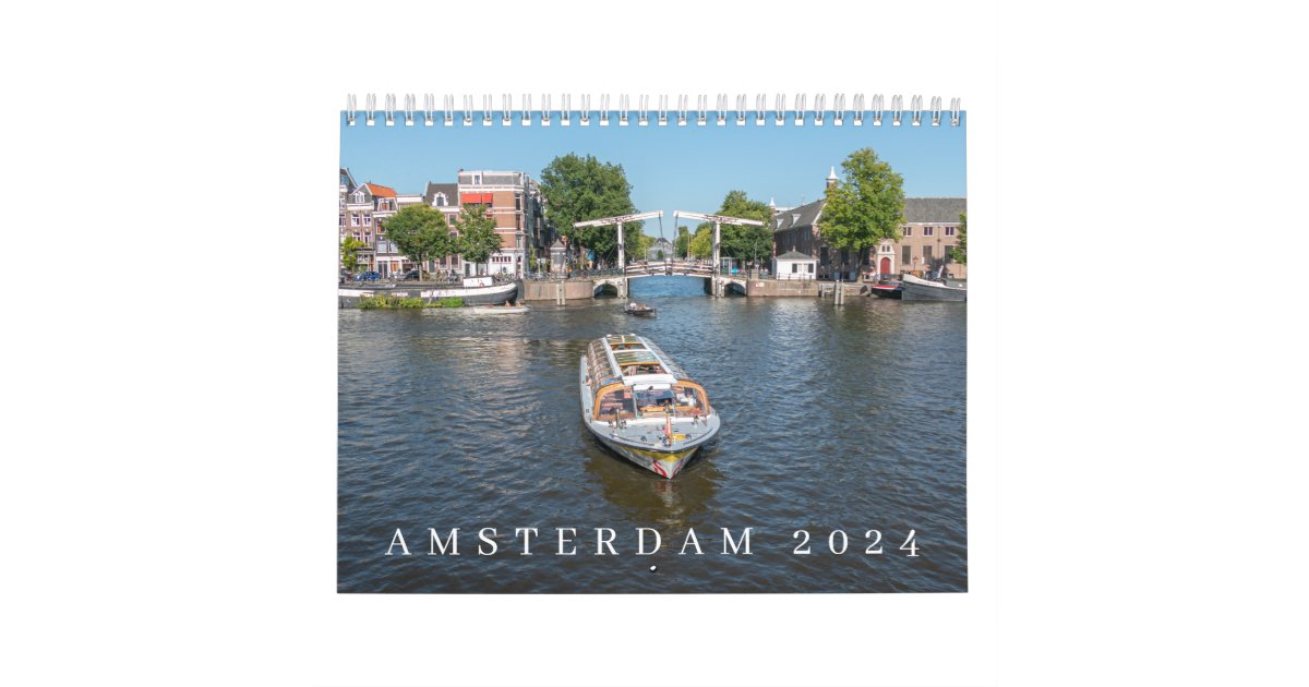 Amsterdam 2024 calendar Zazzle